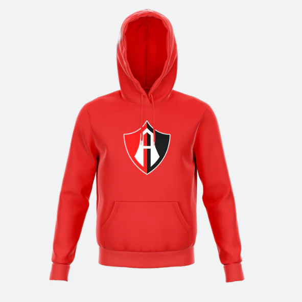 HOODIE ROJA CON CAPUCHA ZORROS