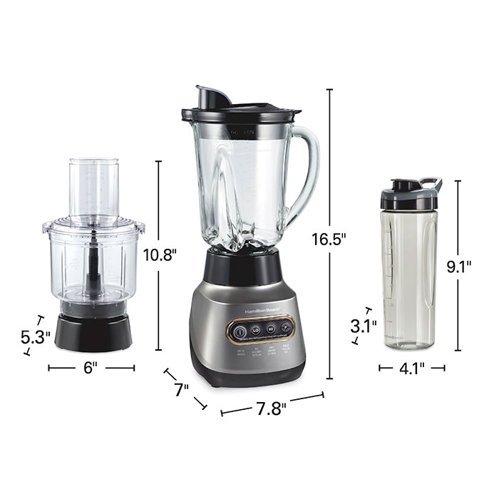 Hamilton Beach 3-in-1 800W Kitchen System — Full-Size & Food Processor | All-in-One System