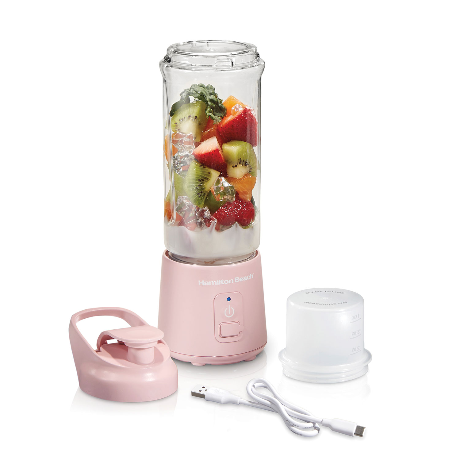 Hamilton Beach Portable Cordless Blender — 16oz, Rose