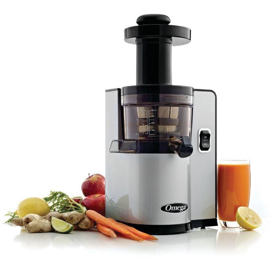 Omega VSJ843QS Vertical Slow Juicer — 43 RPM, 15-Year Warranty