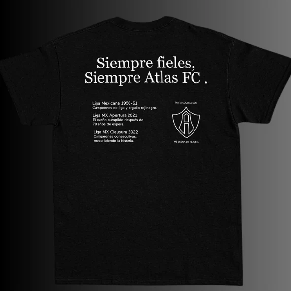 PLAYERA ATLAS FC SIEMPRE FIELES