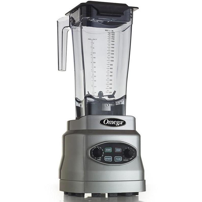 Omega OM7560S 3 HP Commercial Blender — 10-Speed, 64oz Tritan Container