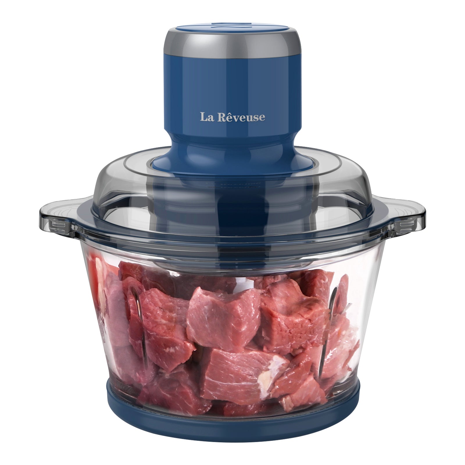 La Reveuse 7-Cup Electric Food Processor — 300W, Glass Bowl