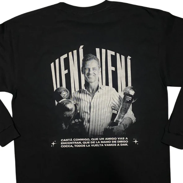 PLAYERA DIEGO COCCA CANTA CONMIGO MANGA LARGA