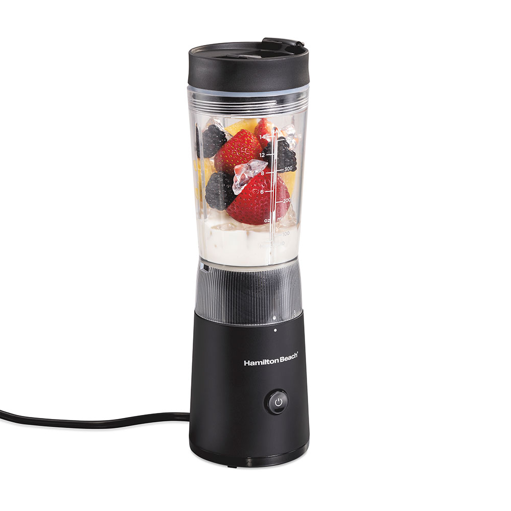 Hamilton Beach Personal Blender — Leak-Proof Travel Lid | 3-Year Warranty
