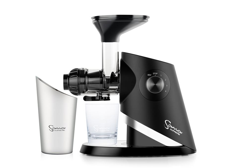 Sana Supreme 727 Juicer — Horizontal, Black