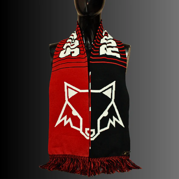 BUFANDA ATLAS FC ROJINEGROS