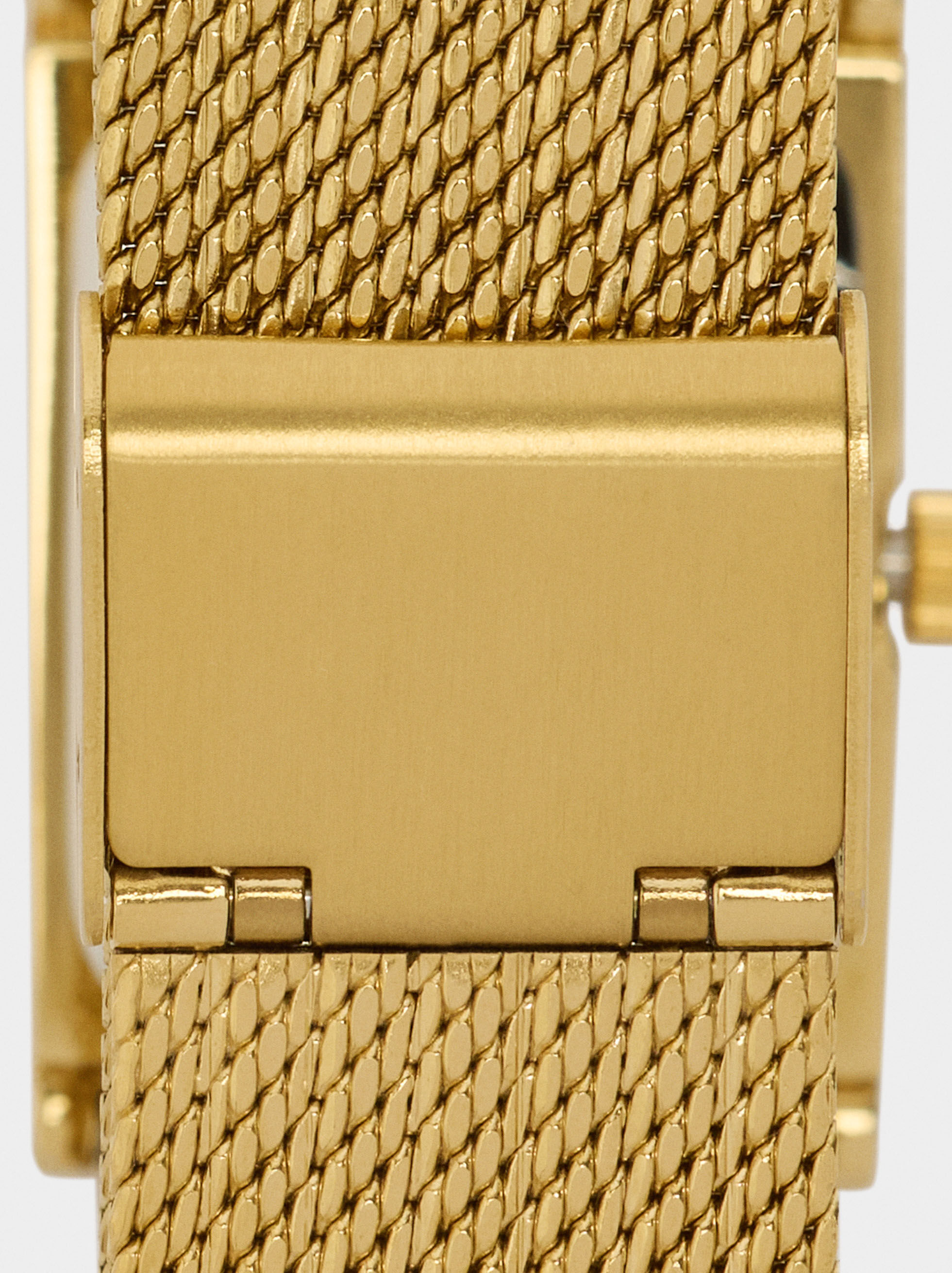 Reloj cuadrado con correa de metal de acero