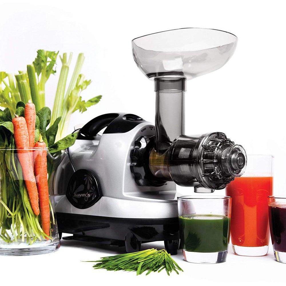 Kuvings NJE-3580U Slow Juicer — Silver Pearl Finish, 5-Year Warranty