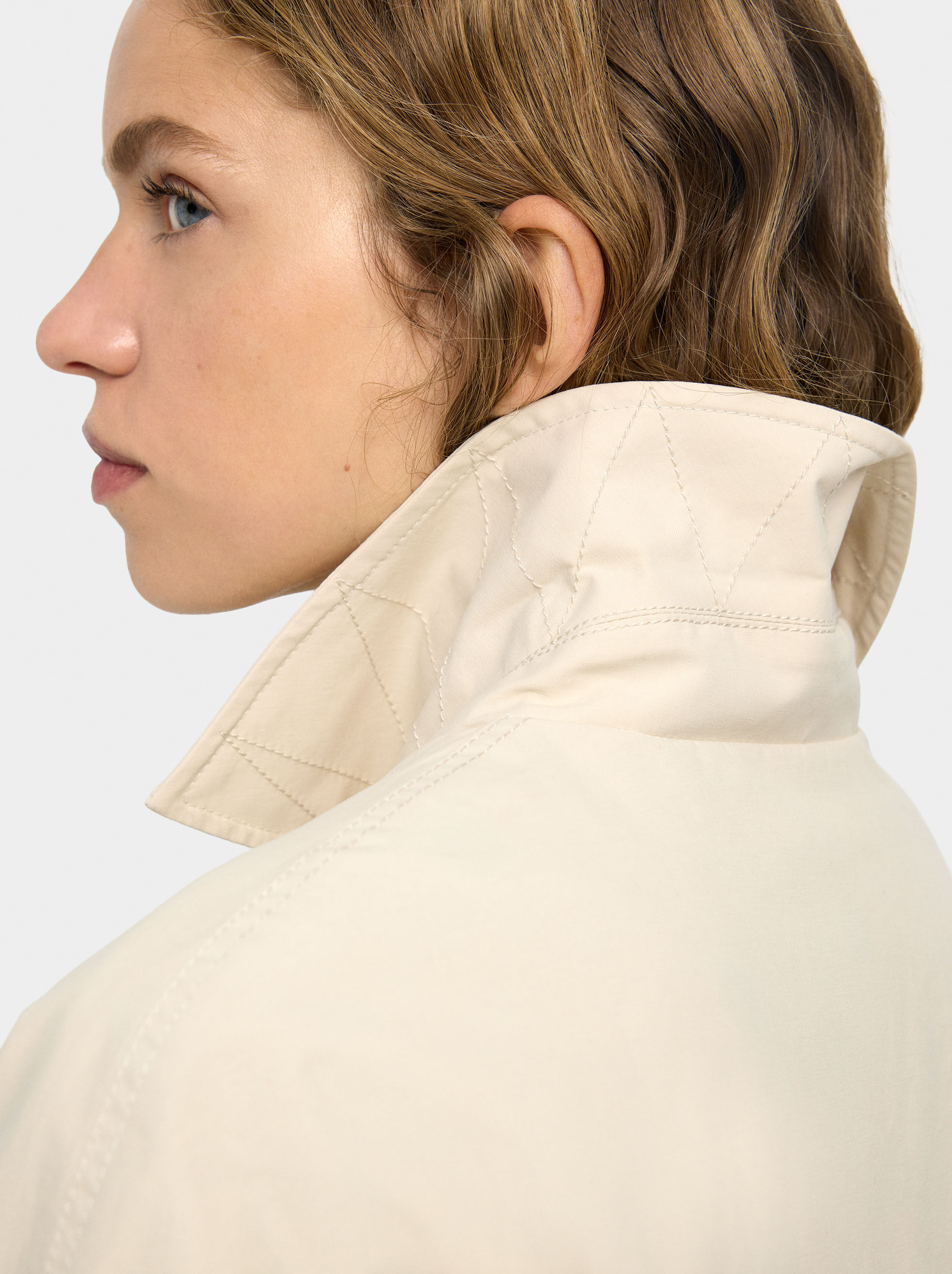 Parka de algodón forro de bolitas