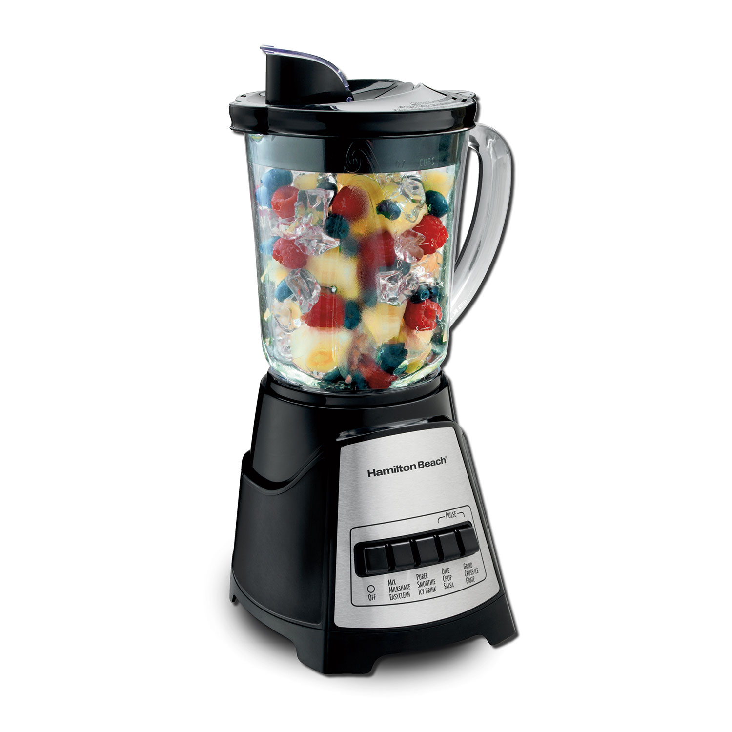 Hamilton Beach Power Elite 700W Blender — 40oz Glass Jar, 12 Functions