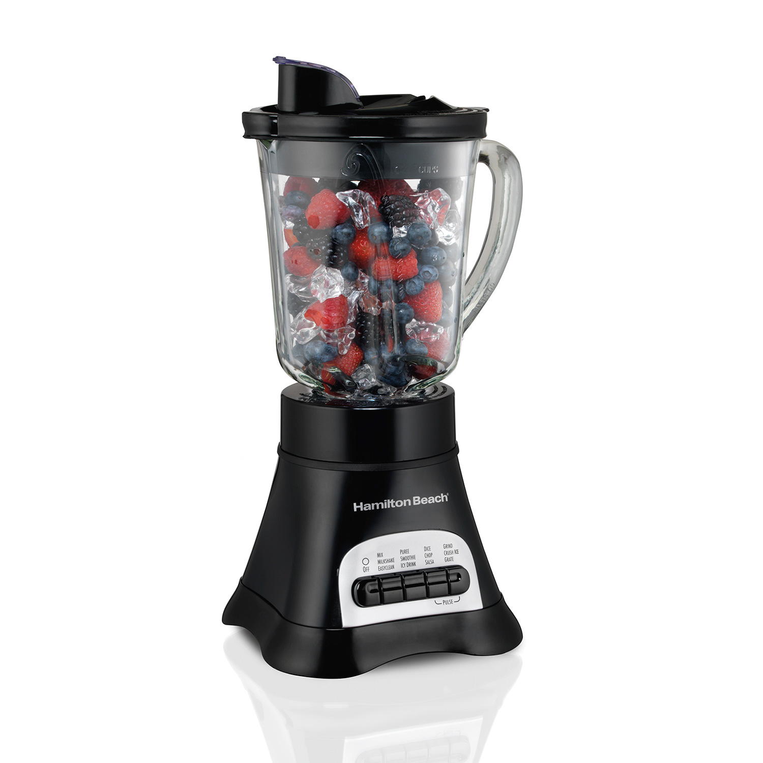 Hamilton Beach Wave Crusher 40oz Glass Jar Blender — Multi-Function System