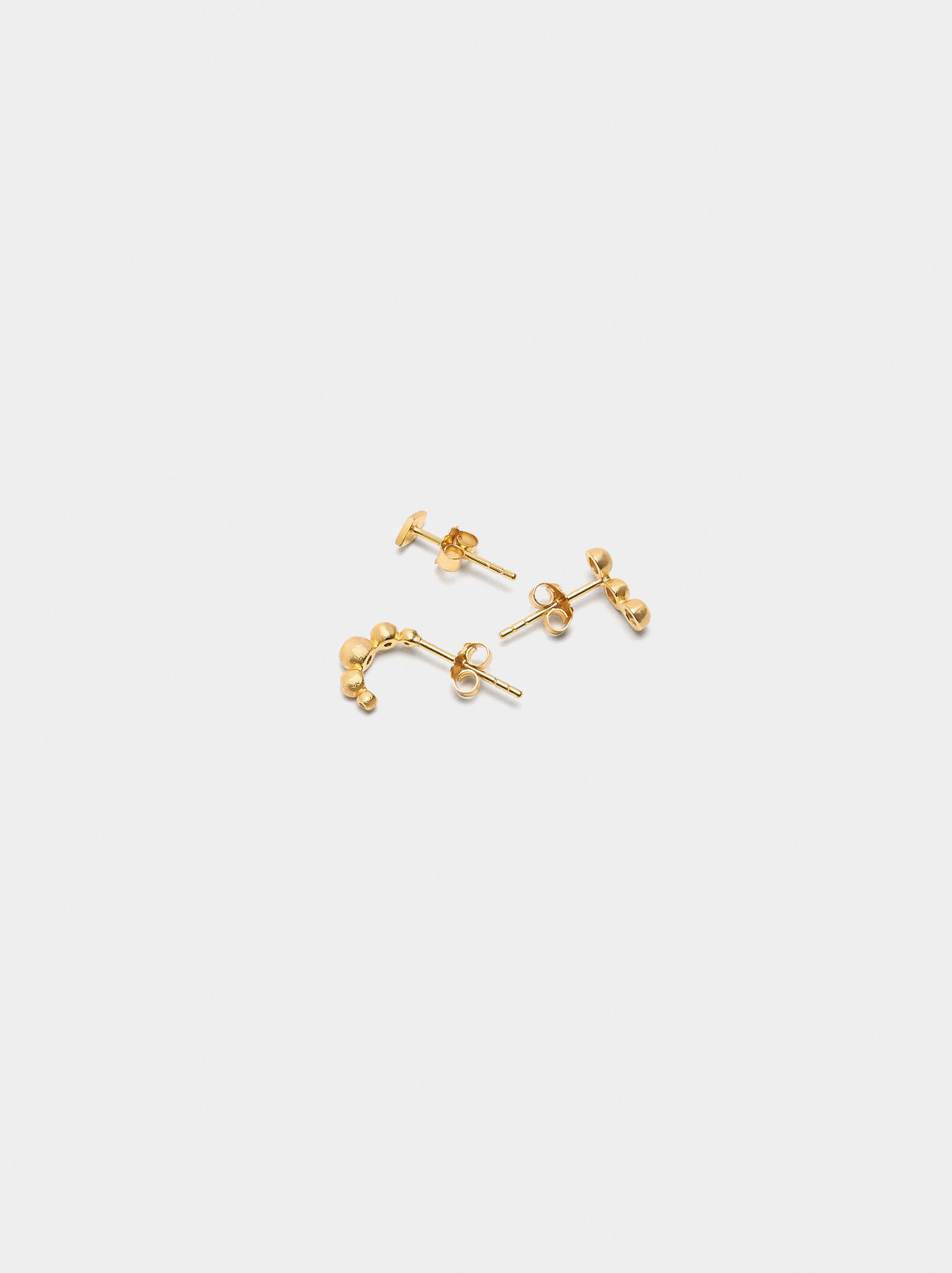 Set de aretes con circonitas - plata de ley 925