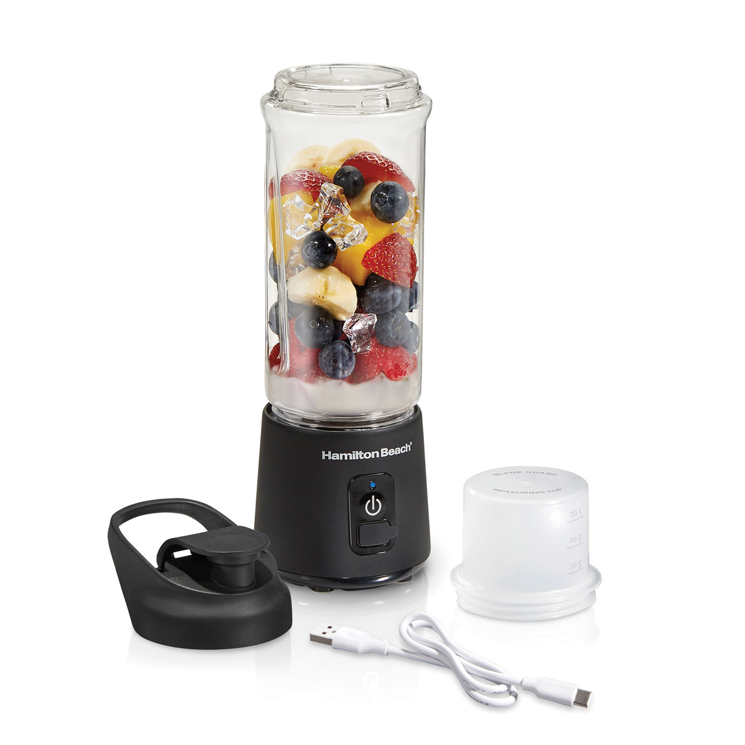 Hamilton Beach Portable Cordless Blender — Black, 16oz