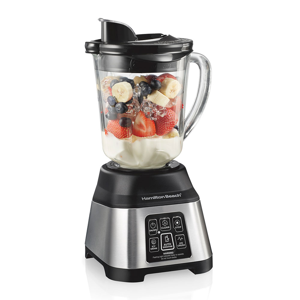 Hamilton Beach Smoothie Smart 40oz Blender with Glass Jar — Auto Smoothie | 3-Year Warranty