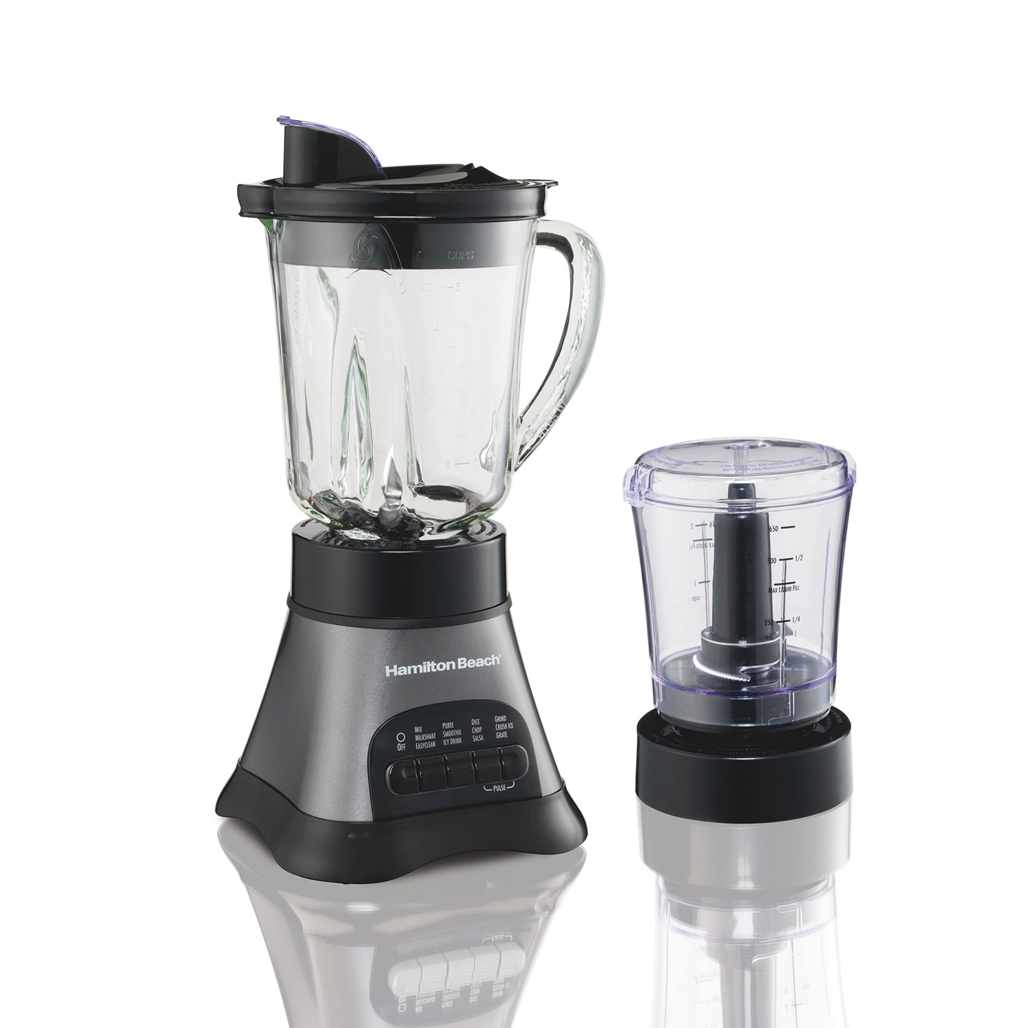 Hamilton Beach Wave Crusher® Multi-Function Blender/Chopper — 40oz Glass Jar, Dishwasher Safe
