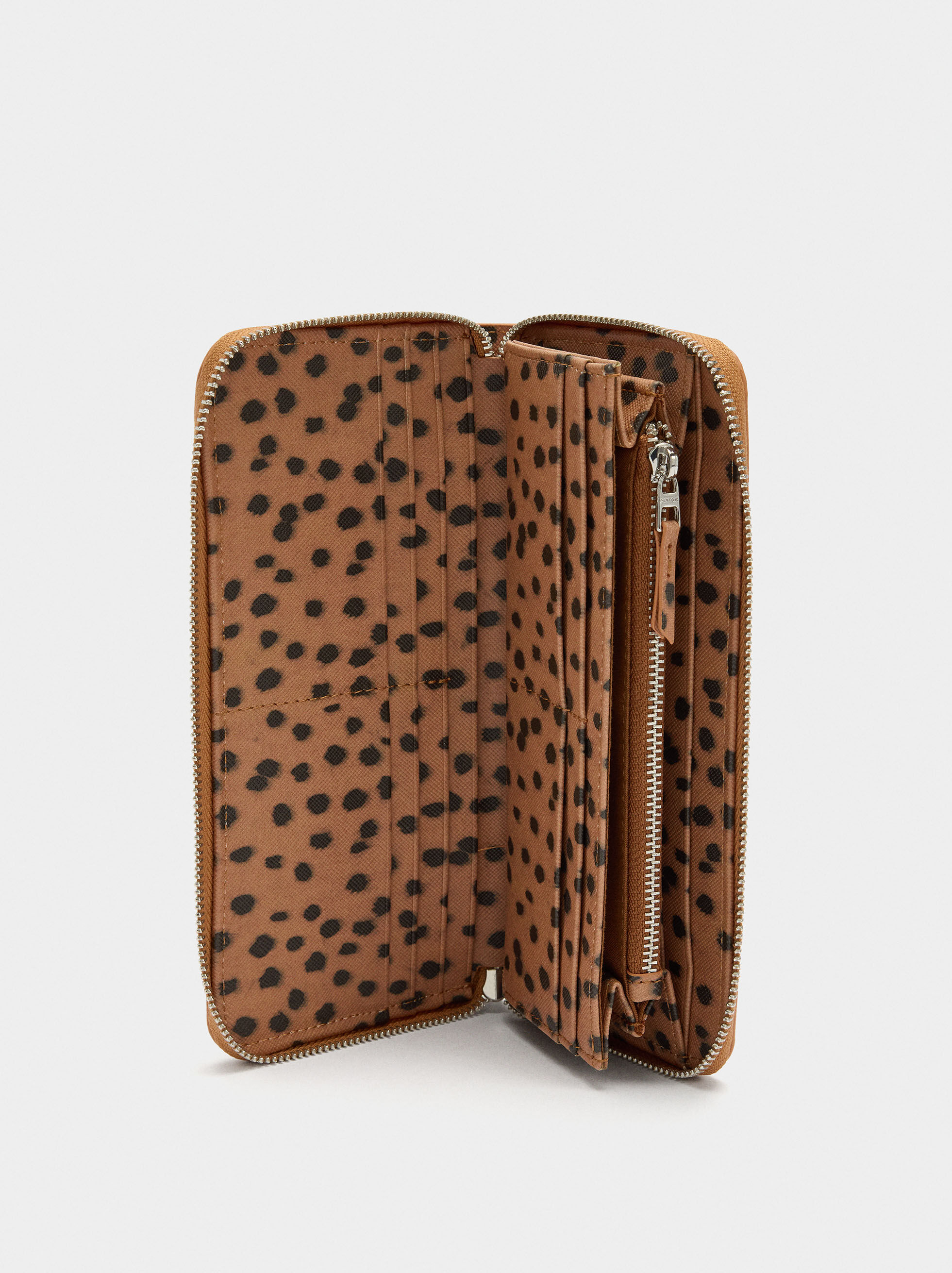 Portamonedas estampado animal L