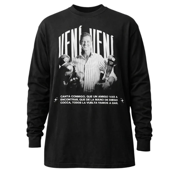 PLAYERA DIEGO COCCA CANTA CONMIGO MANGA LARGA