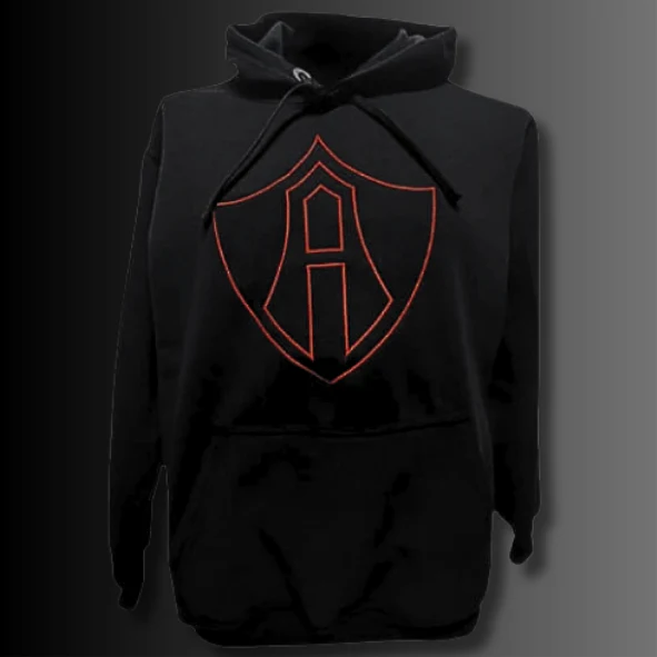 SUDADERA CERRADA ATLAS FC ESCUDO BLACK