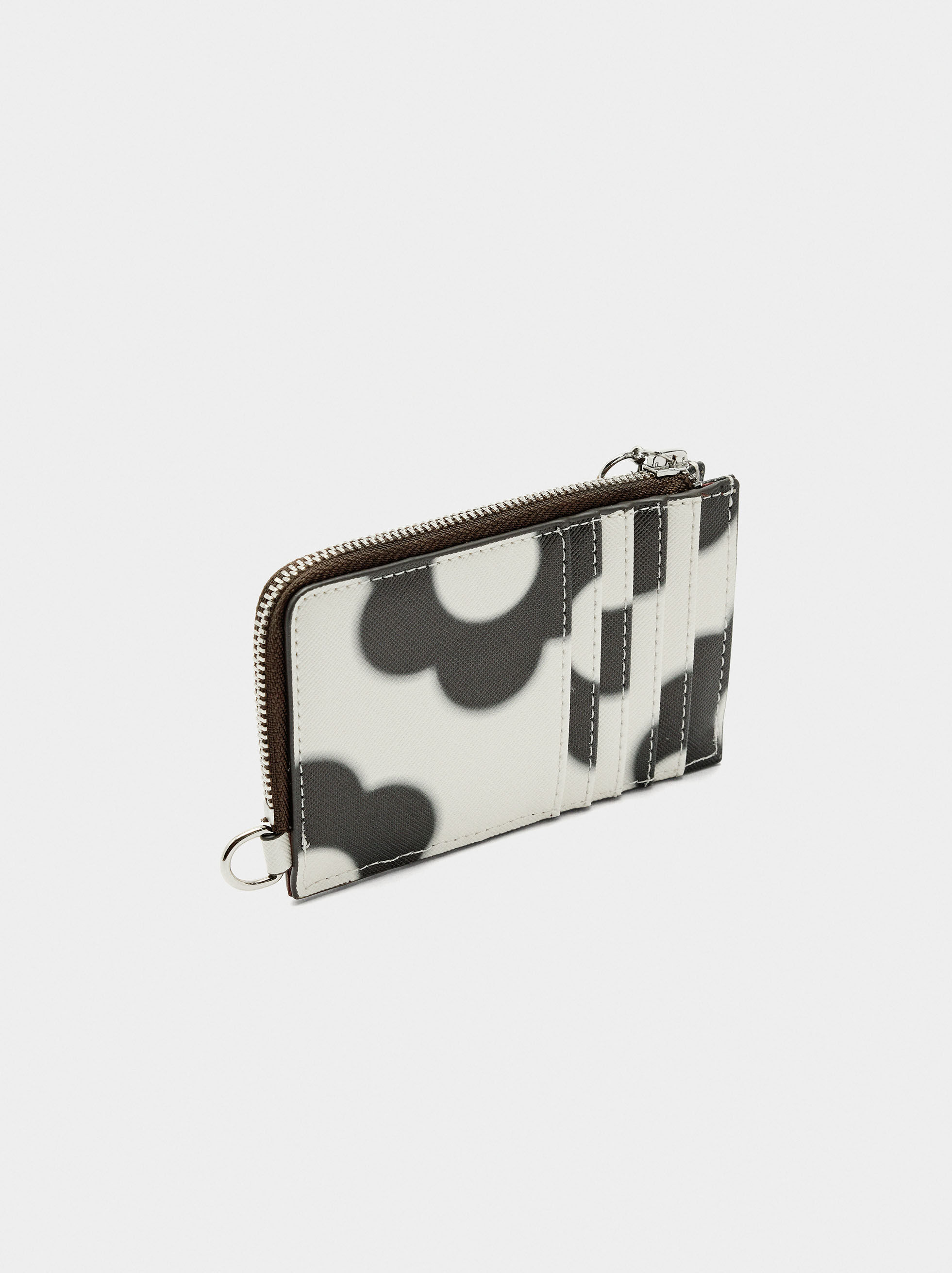 Porta tarjetas estampado floral