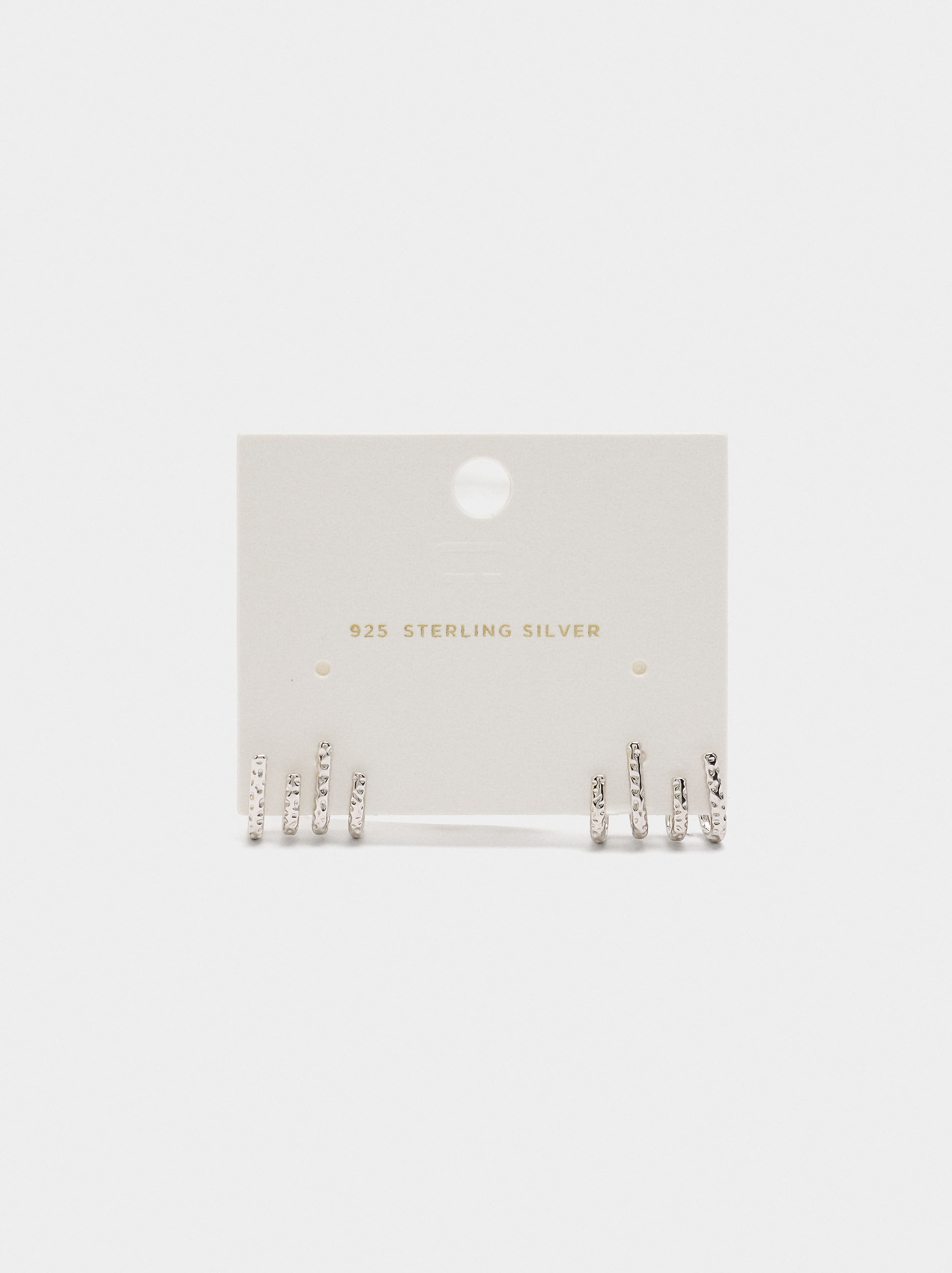 Aros múltiples con circonias - plata de ley 925