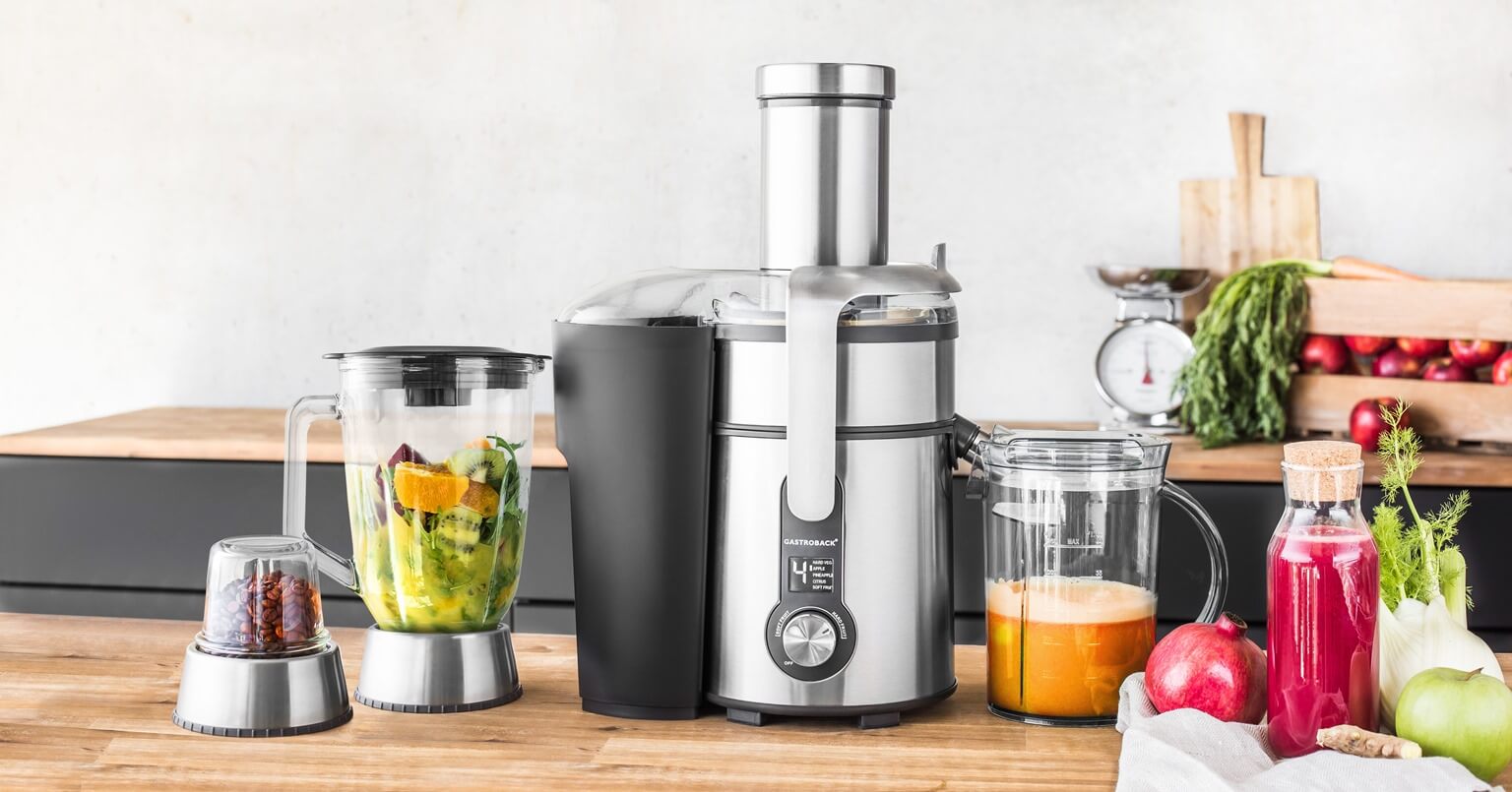 Gastroback Design Multi Juicer Digital Pro — 3-in-1 Juicer, Blender, Grinder
