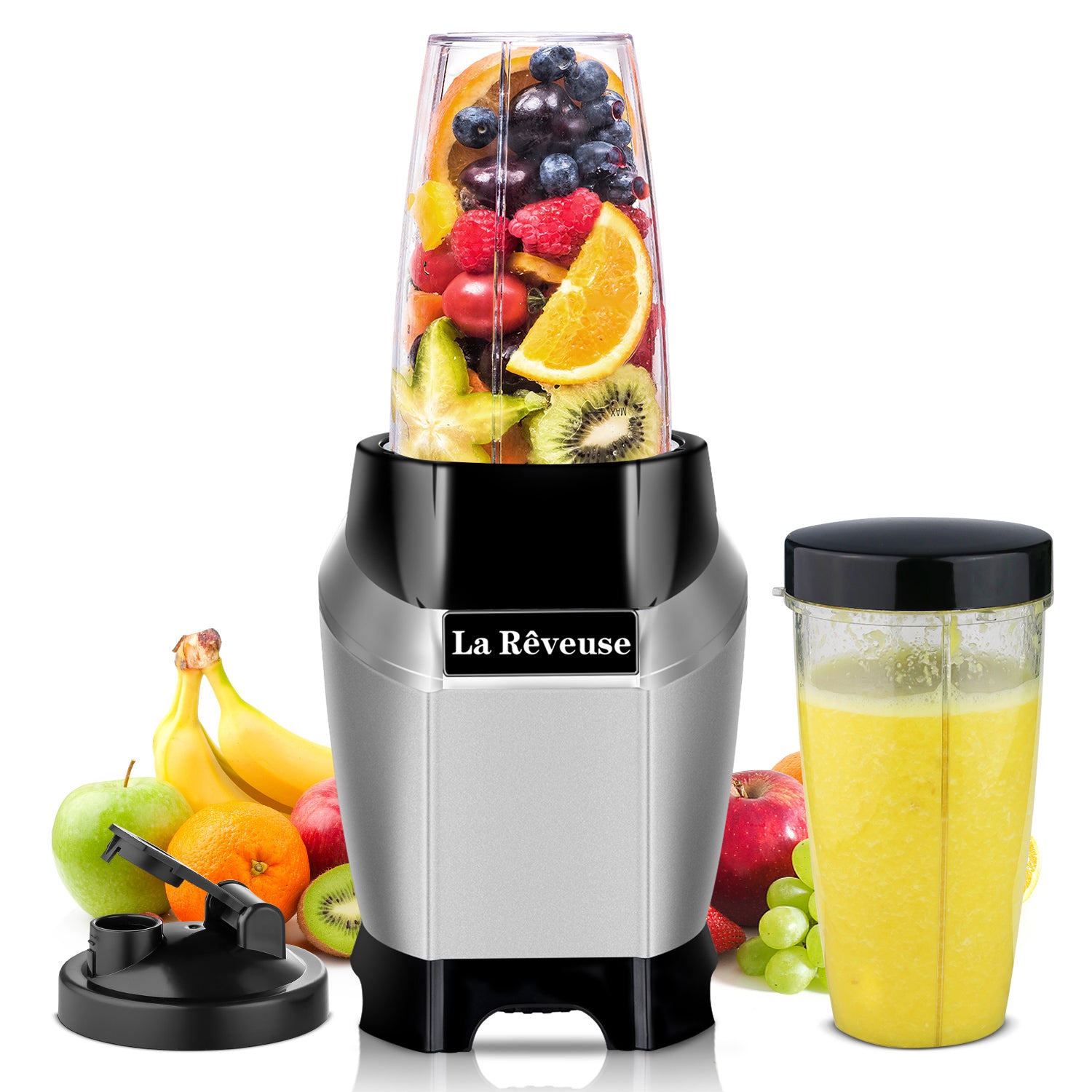 La Reveuse 600W Personal Blender — BPA Free Bottles & Dishwasher Safe Parts | Portable Design