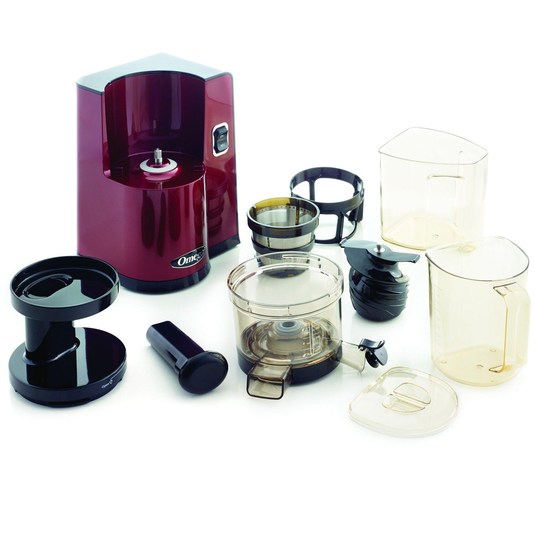 Omega VSJ843QR Vertical Slow Juicer — 43 RPM, 15-Year Warranty