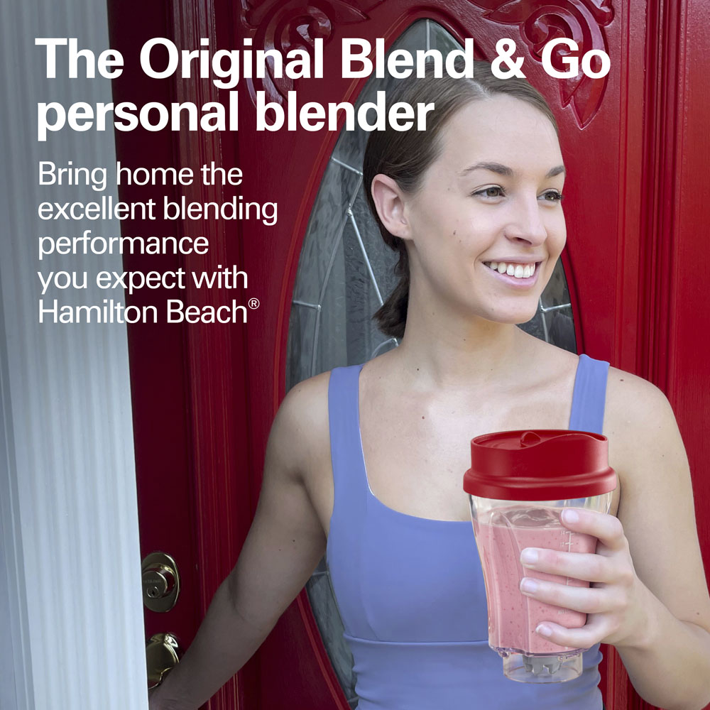 Hamilton Beach Personal Blender — 14oz Jar, 300W | 3-Year Warranty