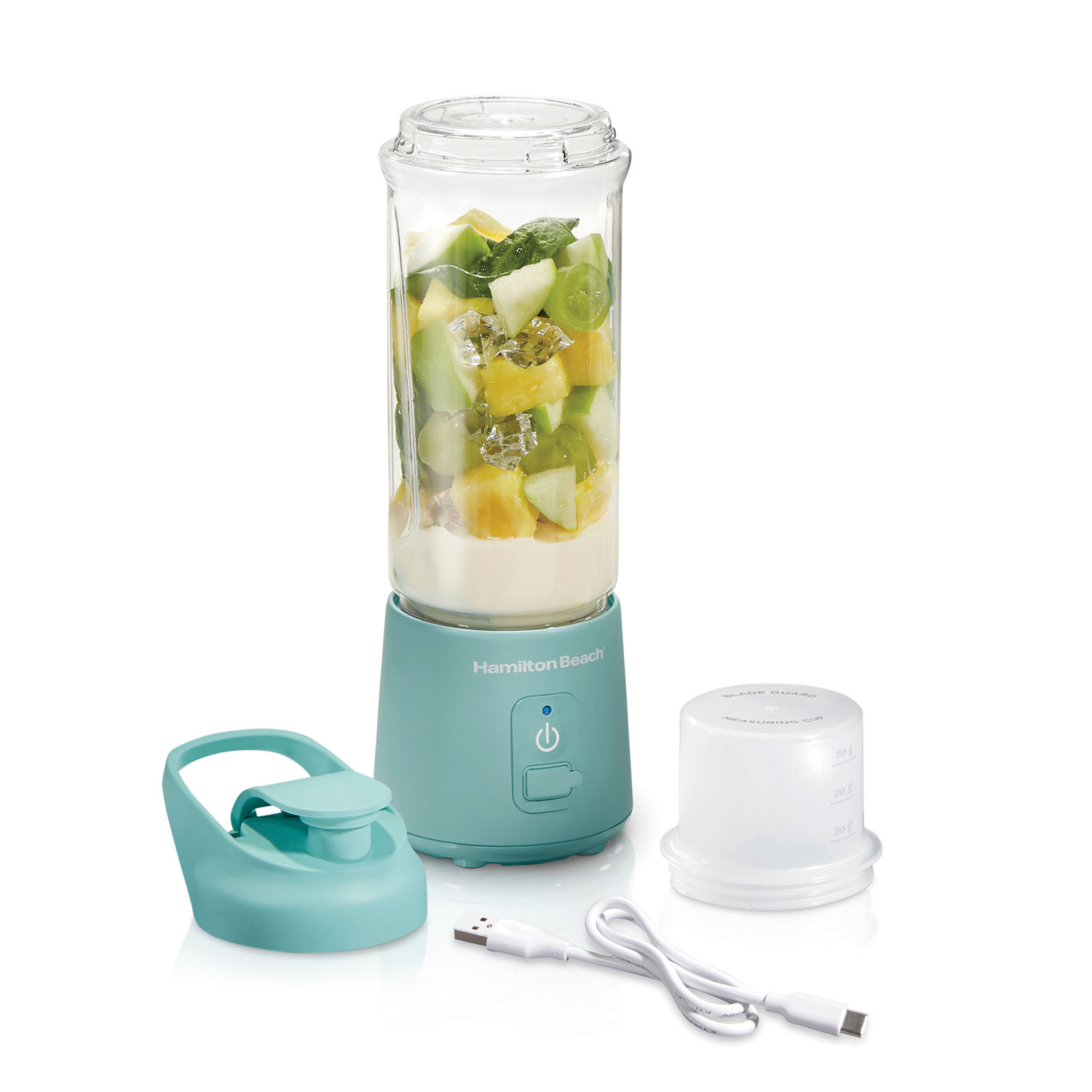 Hamilton Beach Portable Cordless Blender — 16oz, BPA-Free, 1-Year Warranty