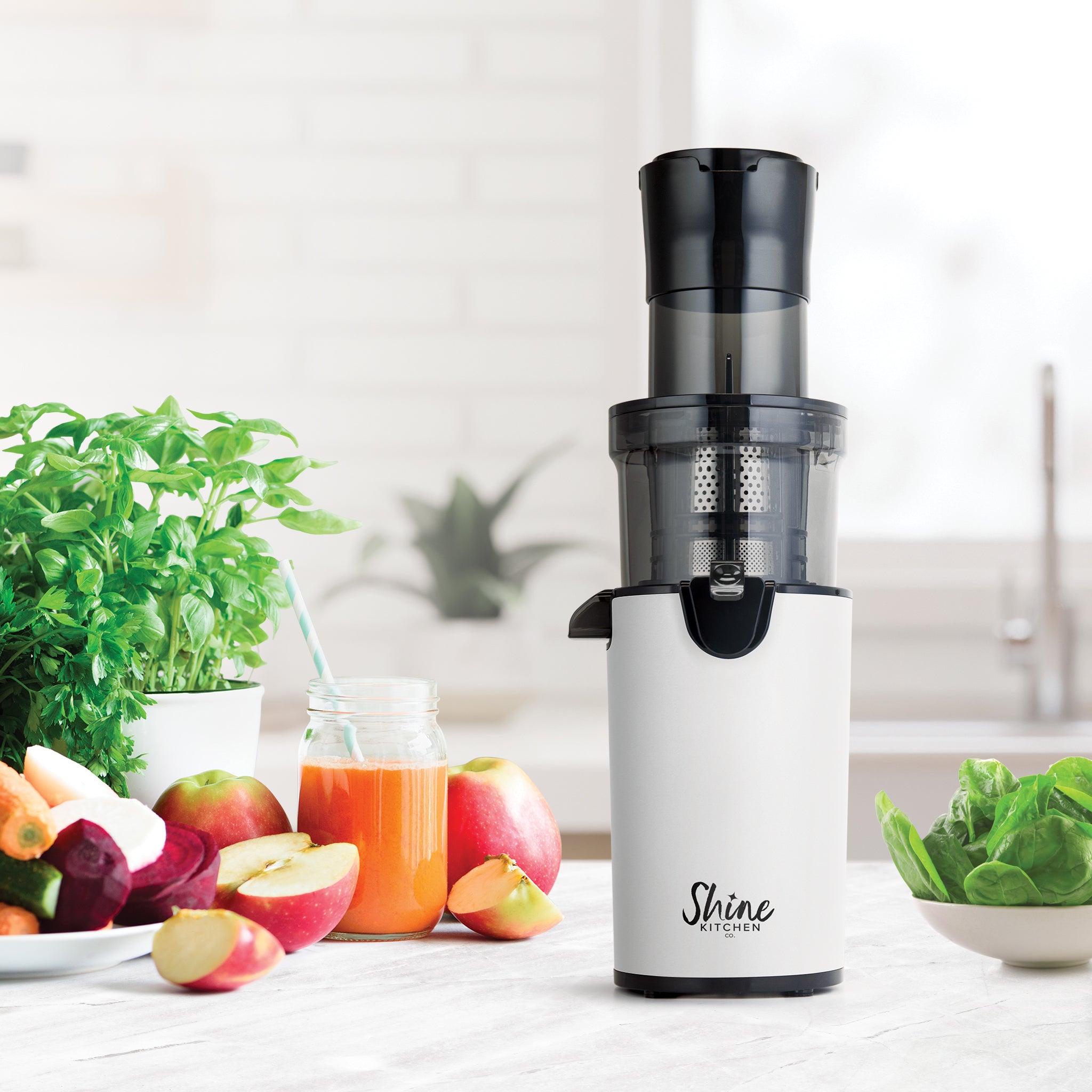 Shine Kitchen Co. SJX Easy Cold Press Juicer — XL Feed Chute