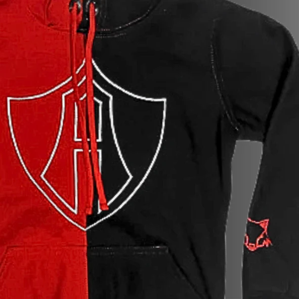 SUDADERA ROJINEGRA INFANTIL ATLAS FC