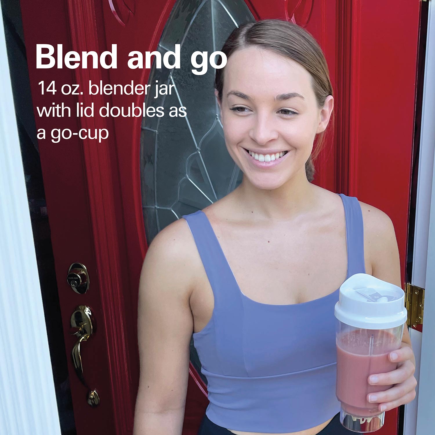 Hamilton Beach Personal Creations Blender — 14oz Travel Lid, One-Touch