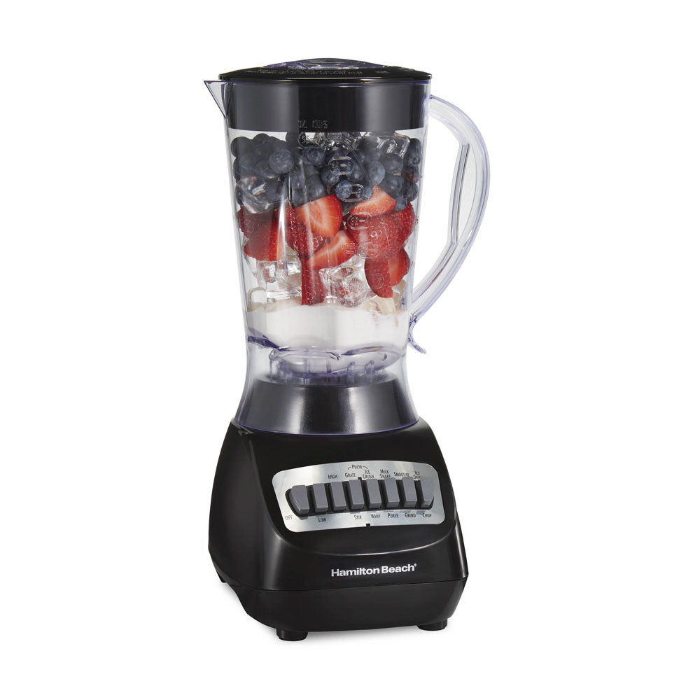 Hamilton Beach 56oz Smoothie Blender — 650W Power, BPA-Free Jar