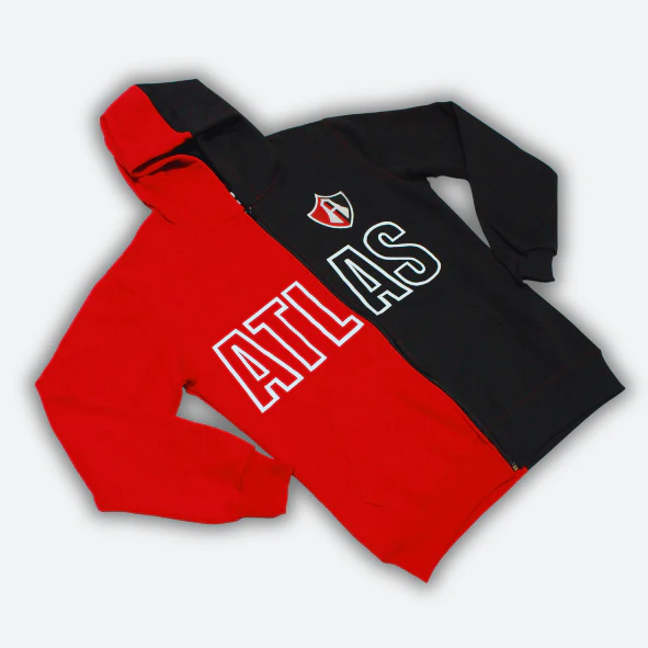 SUDADERA ROJINEGRA ATLAS FC RETRO
