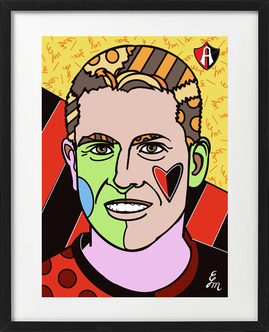 CUADRO ESTILO POP ART JUGADORES ATLAS FC