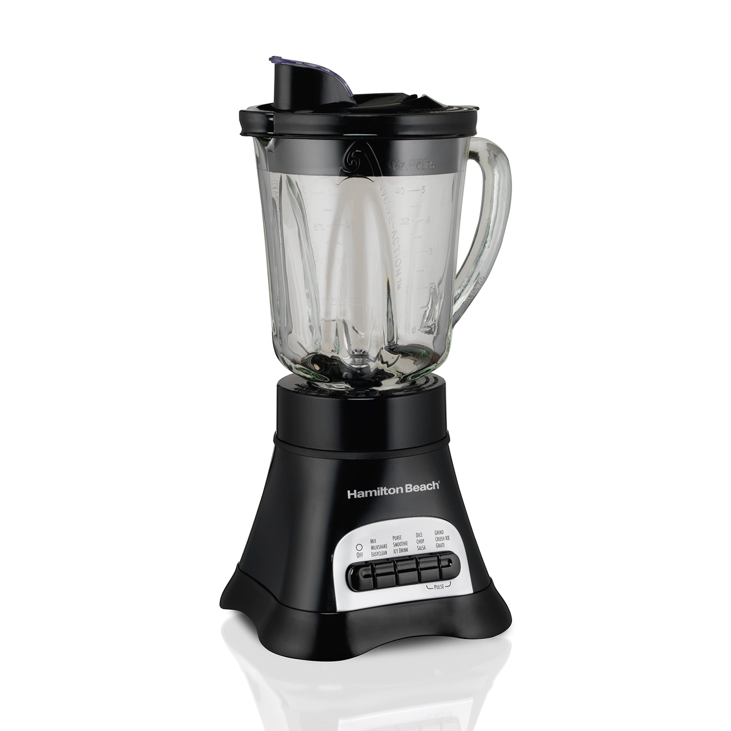 Hamilton Beach Wave Crusher 40oz Glass Jar Blender — Multi-Function System