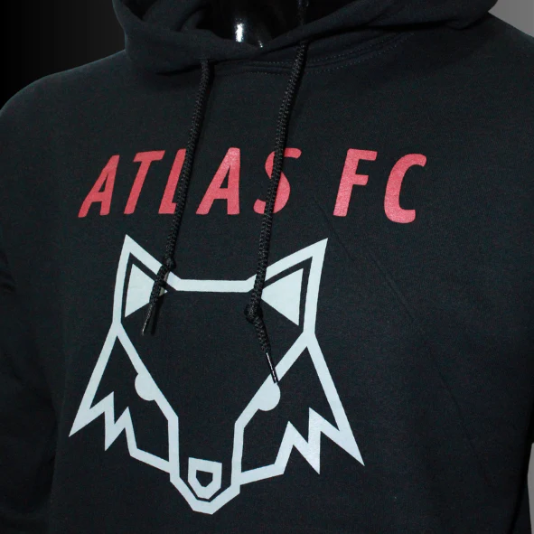 HOODIE ATLAS FC ZORRO GRIS CLASICO BLACK
