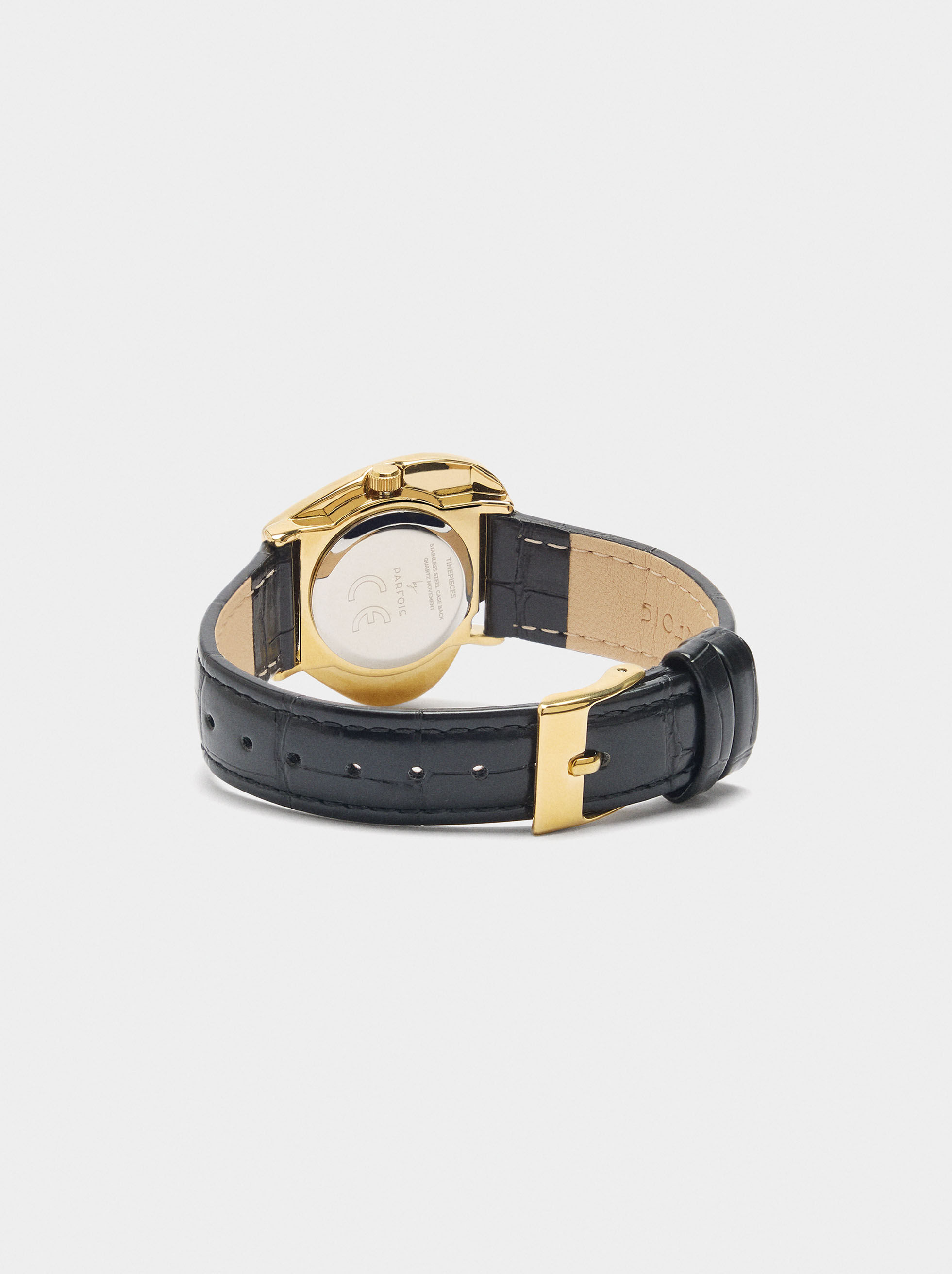 Reloj de corazón pulsera efecto piel