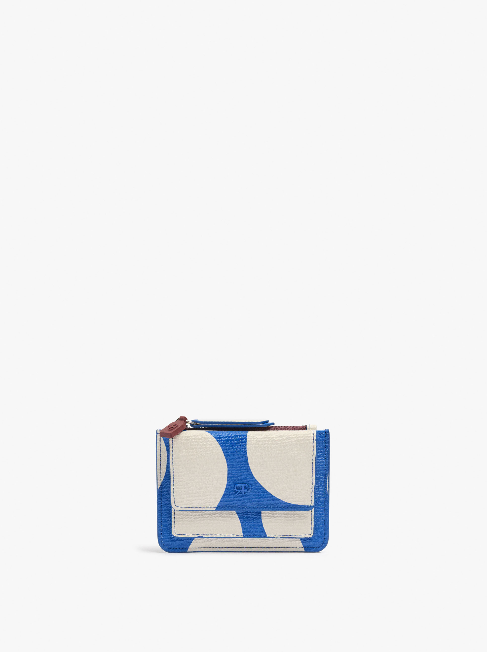 Porta tarjetas estampado con textura