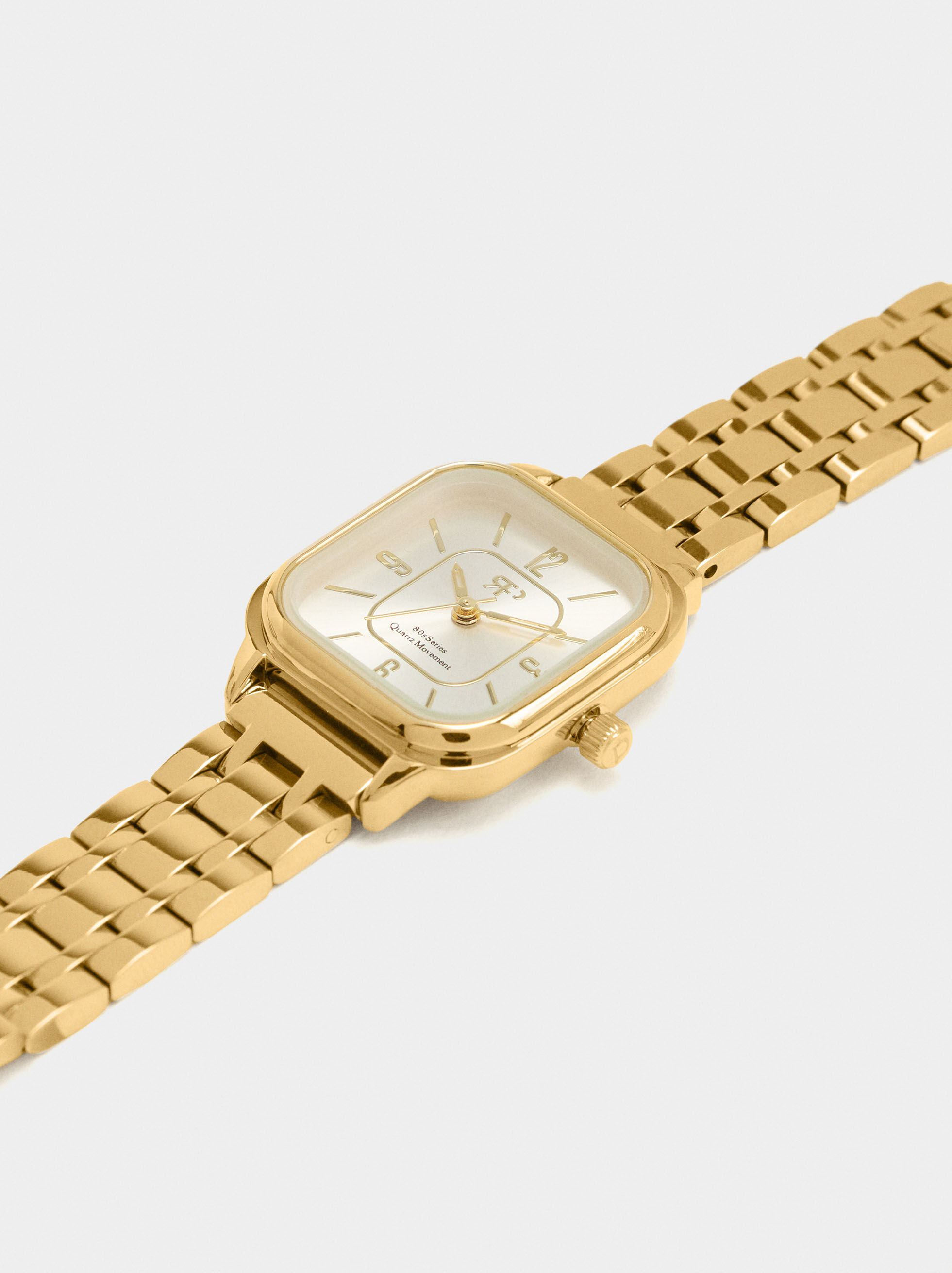 Reloj cuadrado con correa de acero inoxidable