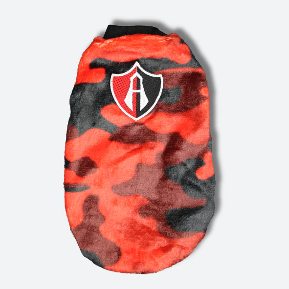 SUETER MASCOTA CAMUFLAJE ROJINEGRO