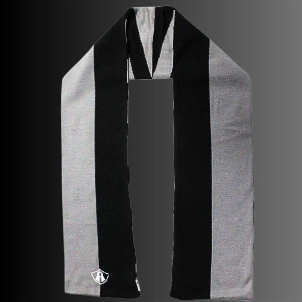 BUFANDA 2 TONOS BLACK OVER GRAY ATLAS FC