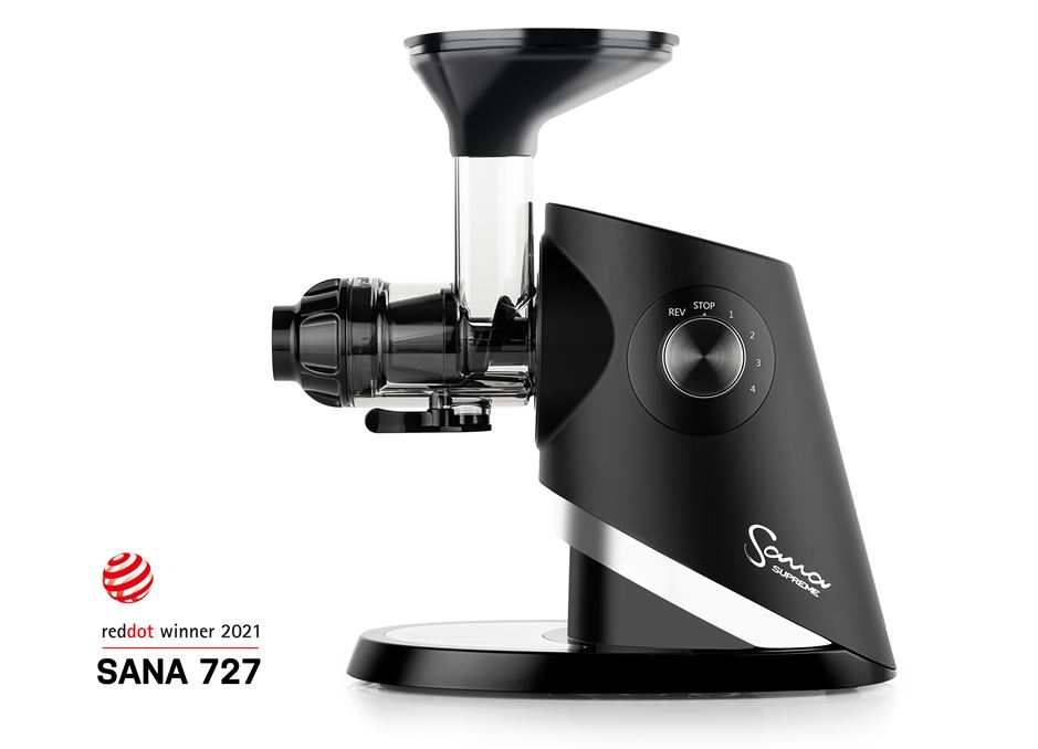 Sana Supreme 727 Juicer — Horizontal, Black