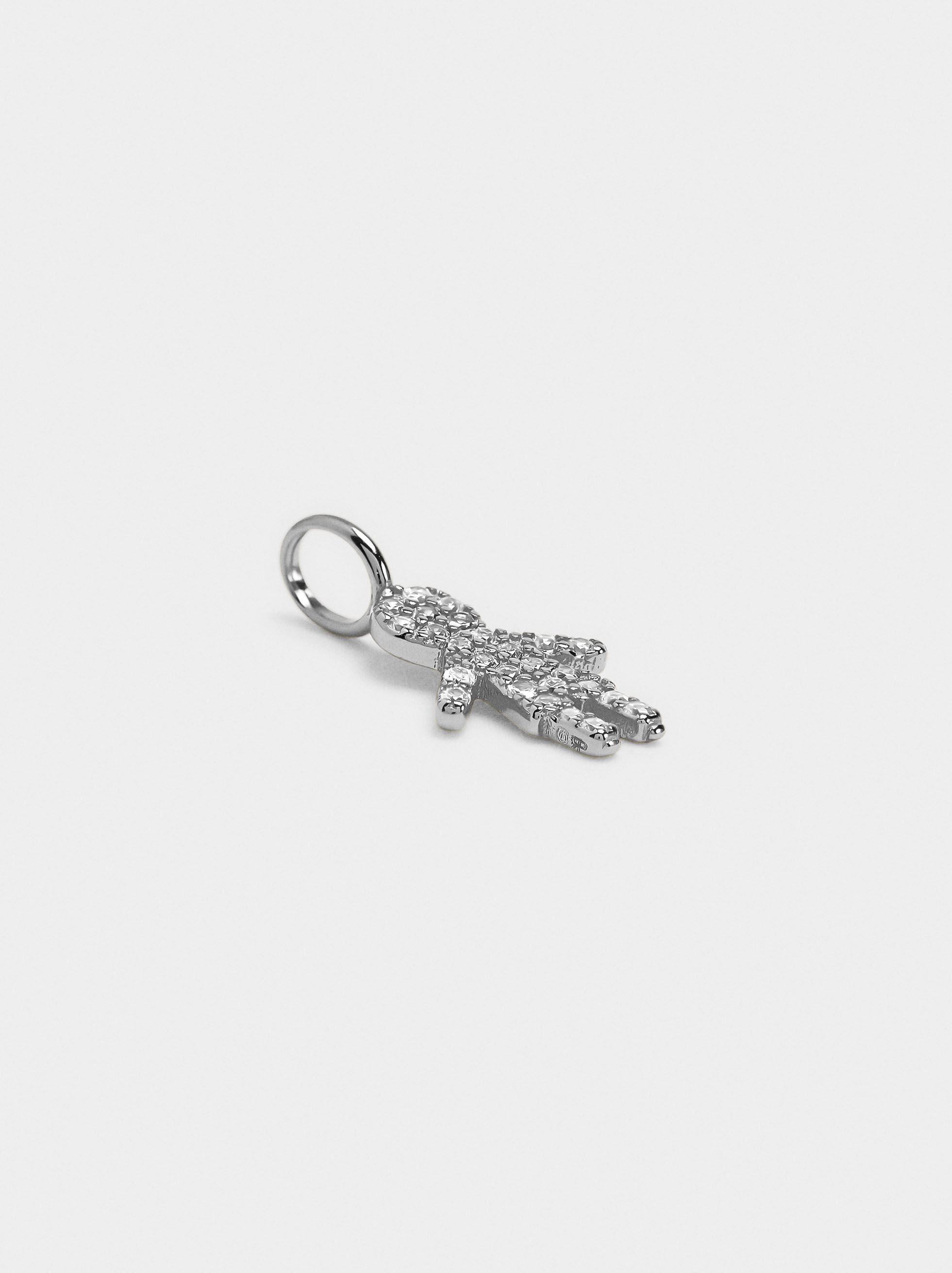 Charme para niño con circonias - plata de ley 925