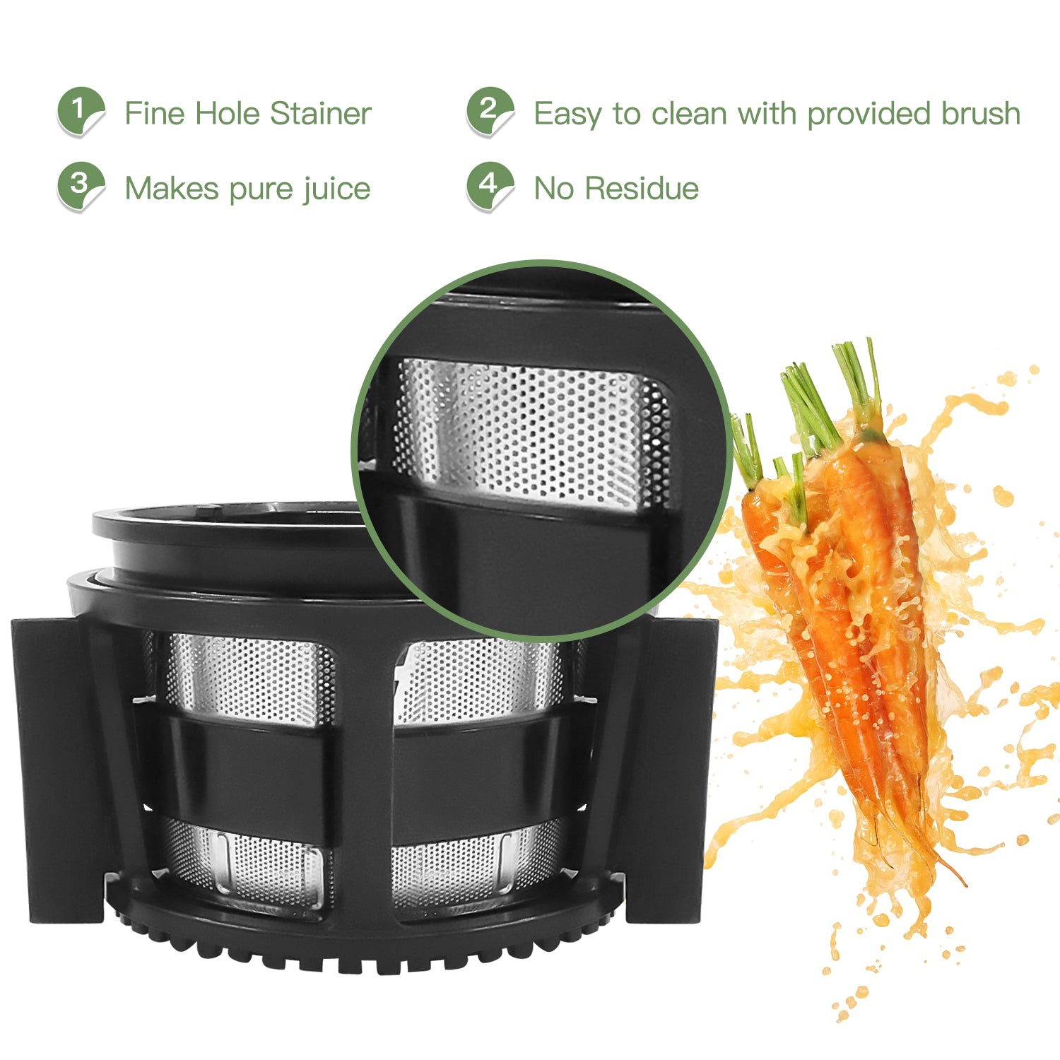 La Reveuse Slow Juicer — BPA-Free, 65 RPM, 150W DC Motor