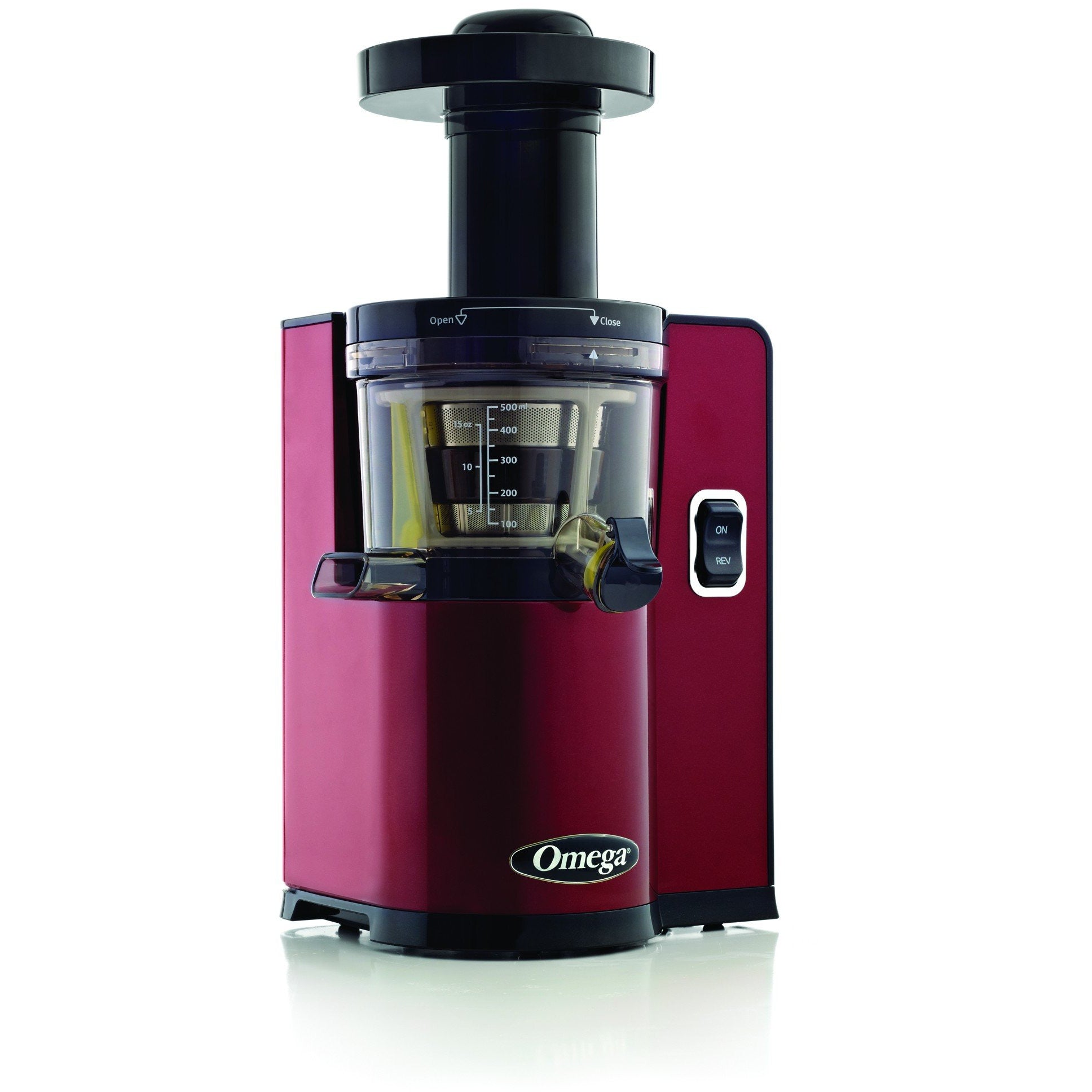 Omega VSJ843QR Vertical Slow Juicer — 43 RPM, 15-Year Warranty