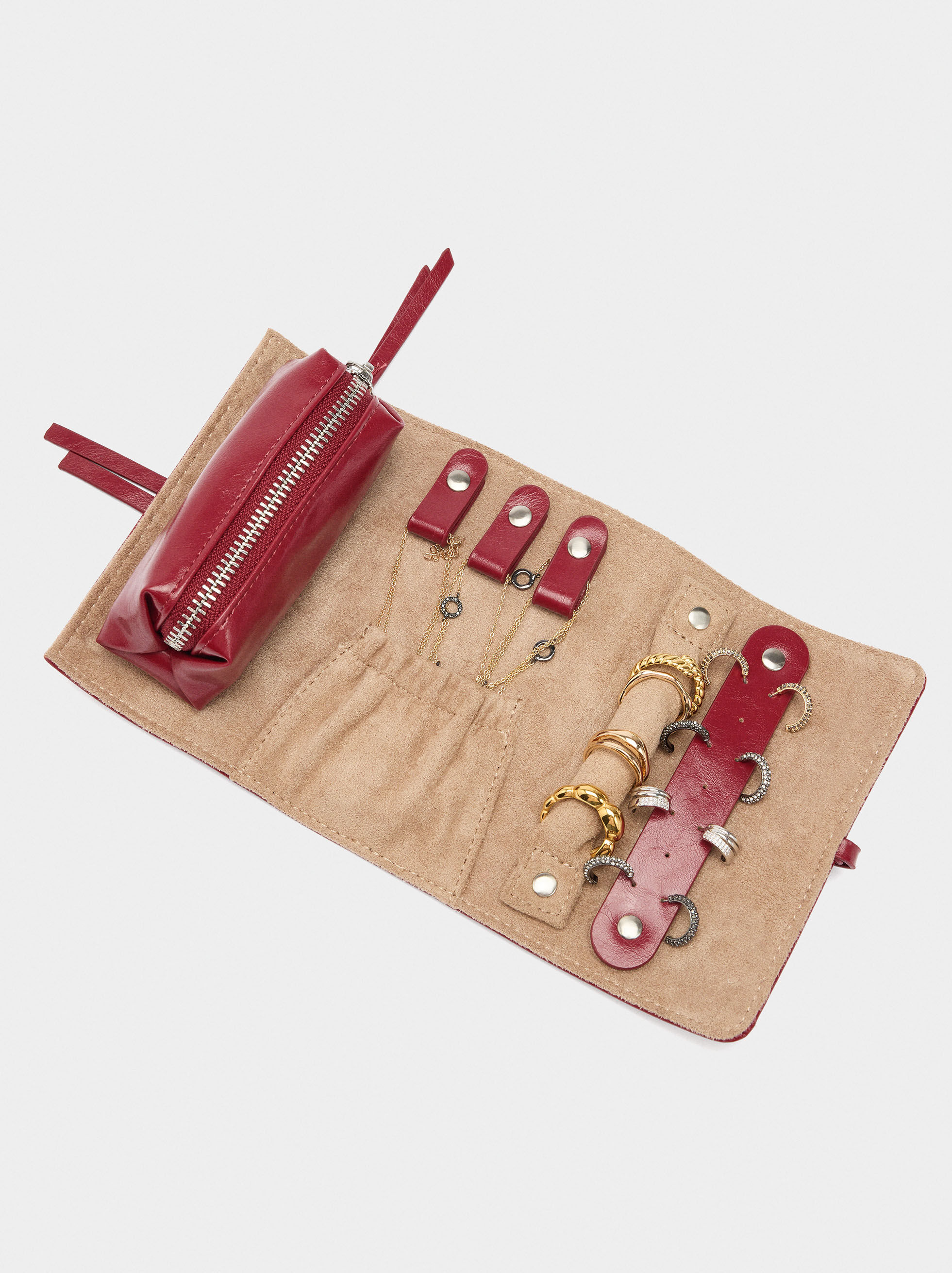 Organizador de joyas con acabado barnizado