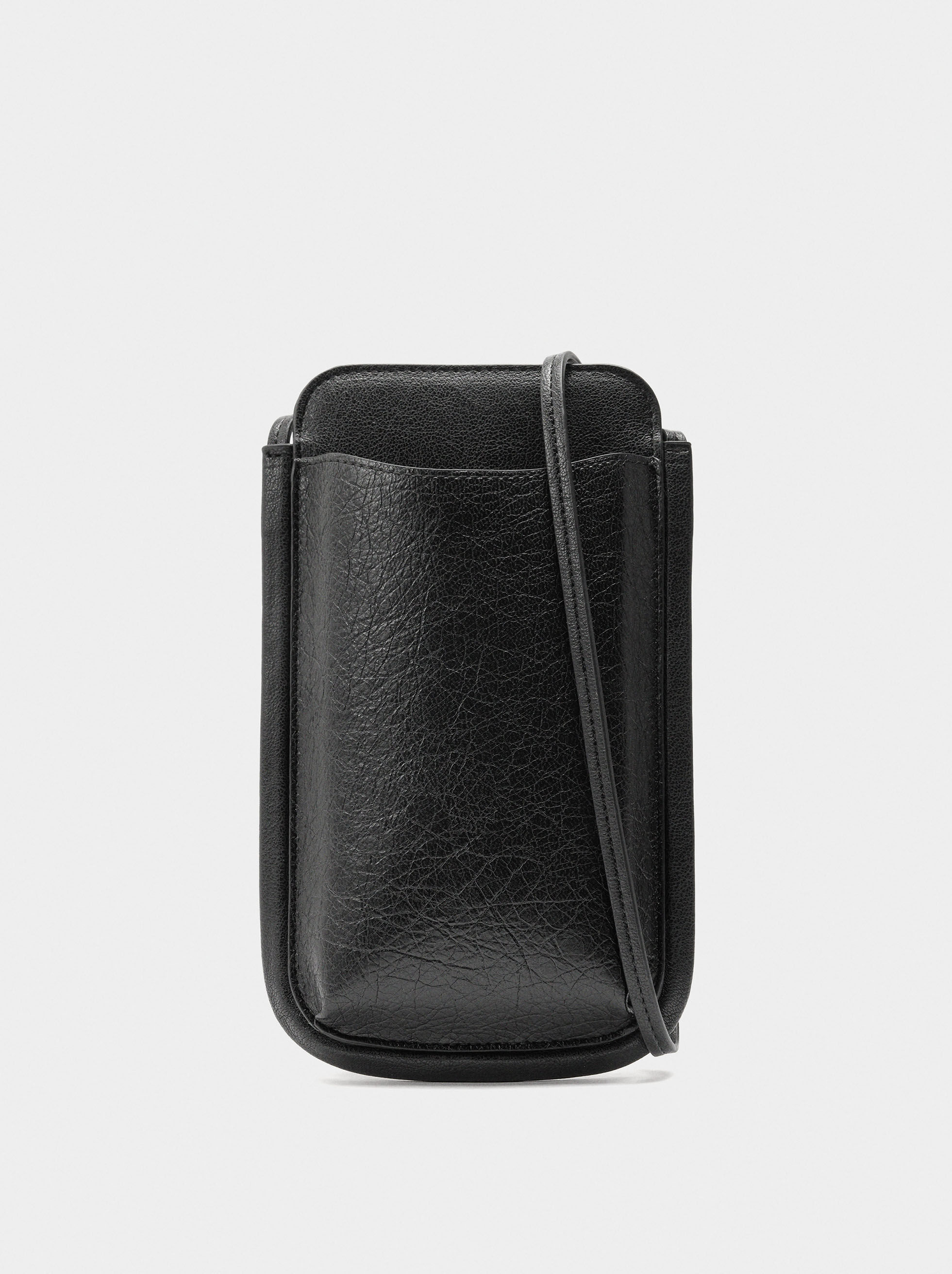 Bolsa para teléfono móvil con efecto craquelé