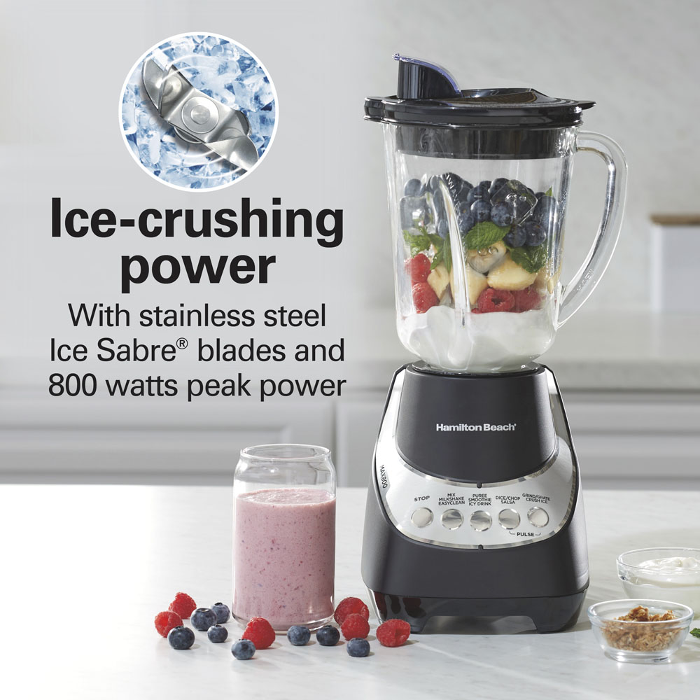 Hamilton Beach Wave~Action Quiet Blender — 800W, 48oz | 3-Year Warranty